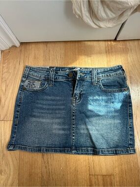 Classic Blue Denim Mini Skirt